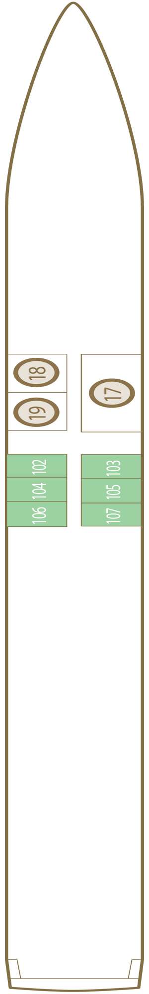 Deck plan for Scenic Sapphire
