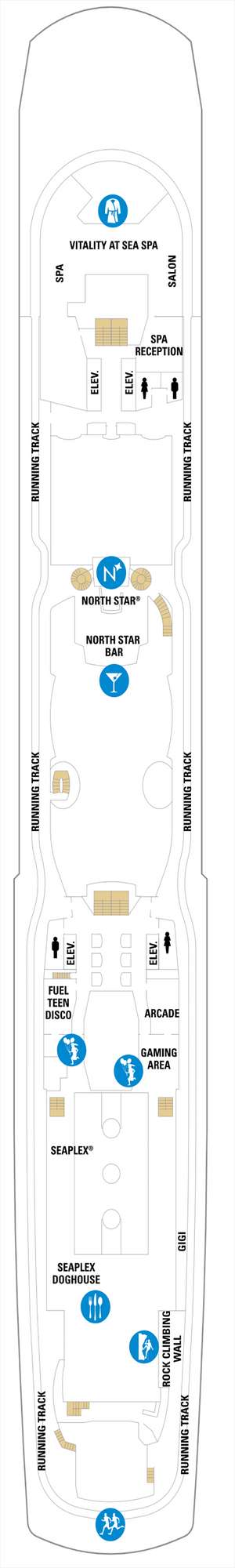 Deck plan for Anthem of the Seas