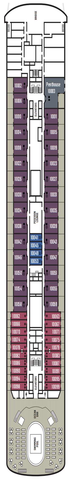 Deck plan for Celestyal Journey