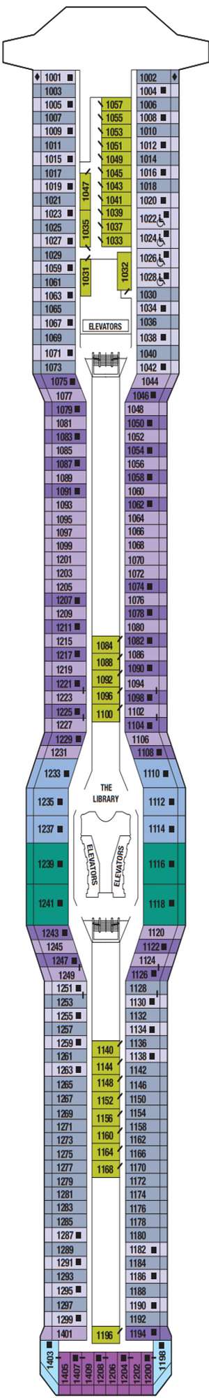 Deck plan for Celebrity Equinox