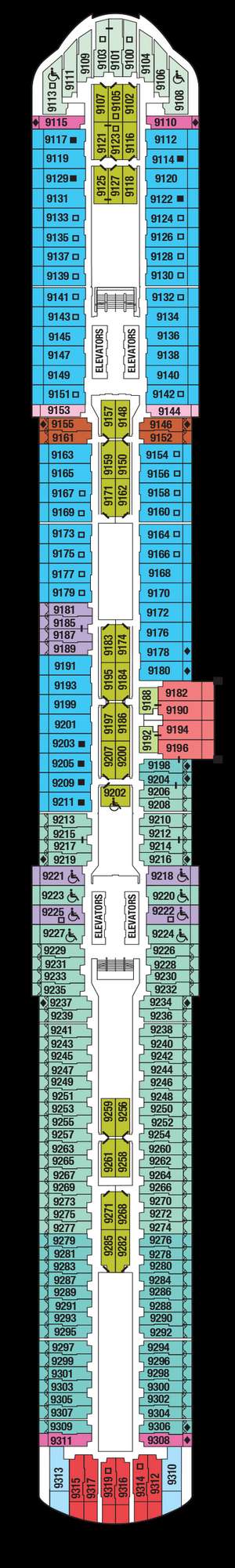 Deck plan for Celebrity Xcel