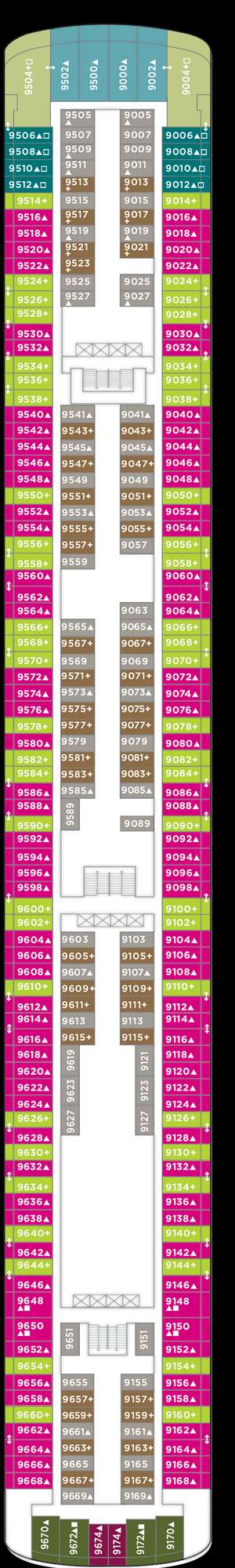 Deck plan for Norwegian Jade