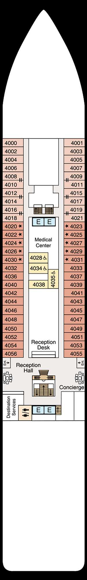Deck plan for Oceania Insignia