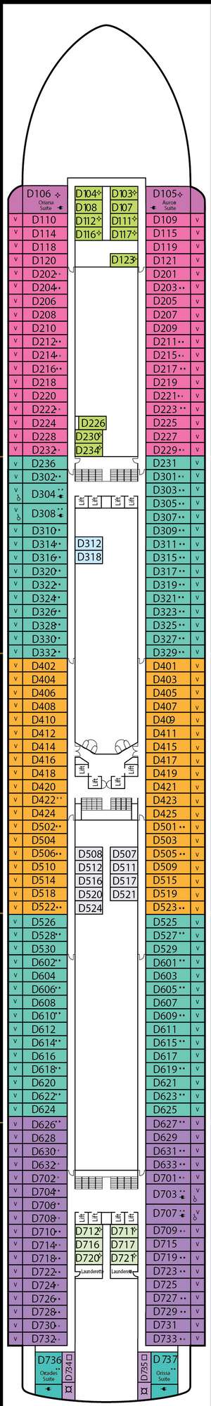 Deck plan for Azura