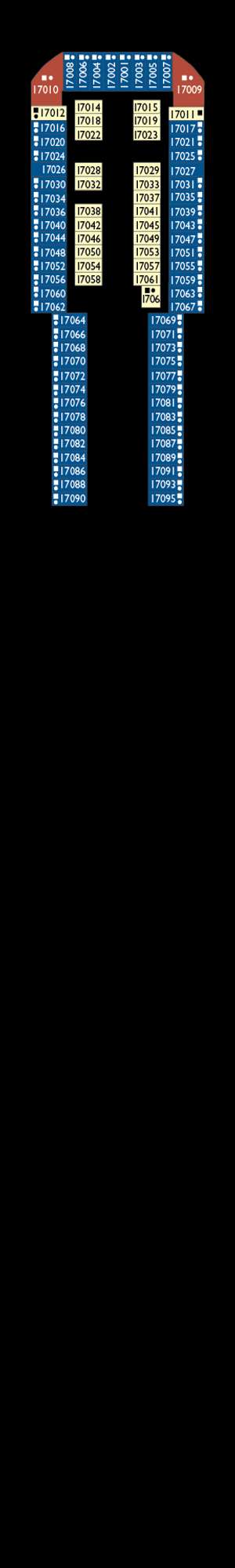 Deck plan for Costa Toscana
