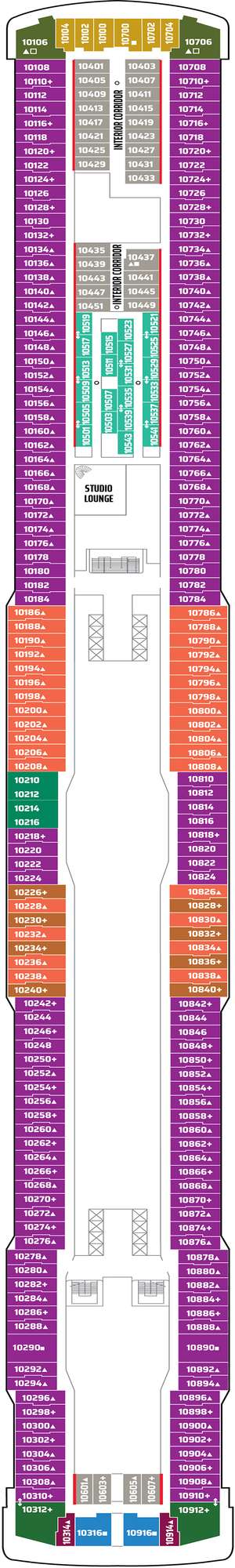 Deck plan for Norwegian Getaway