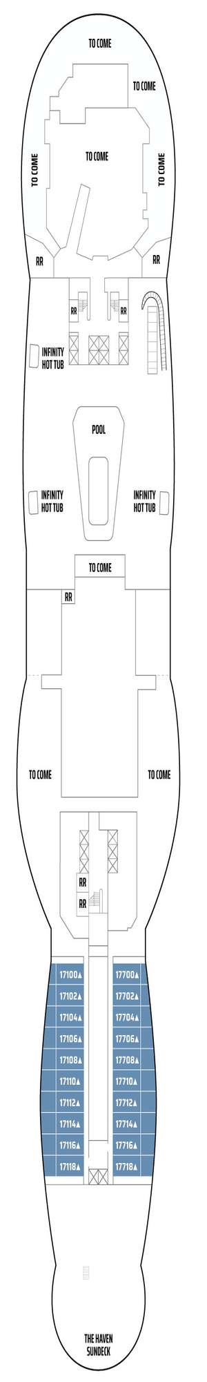 Deck plan for Norwegian Aura