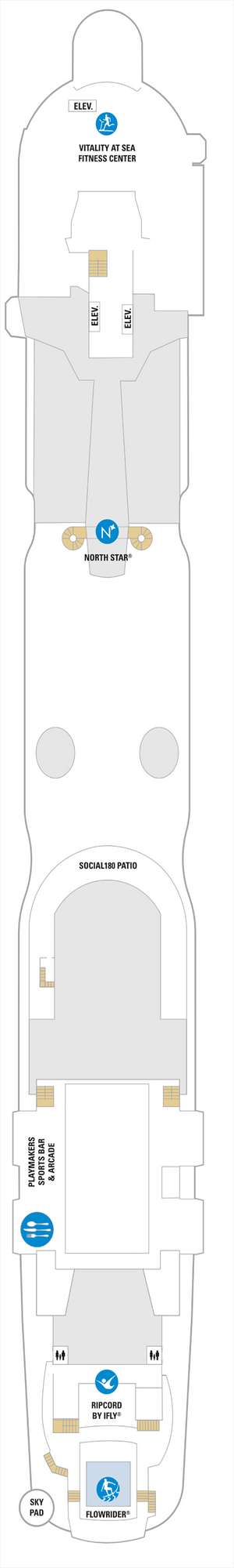 Deck plan for Odyssey of the Seas