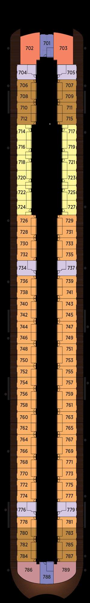 Deck plan for Regent Seven Seas Prestige