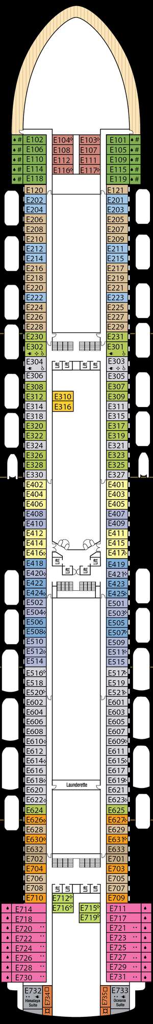 Deck plan for Azura