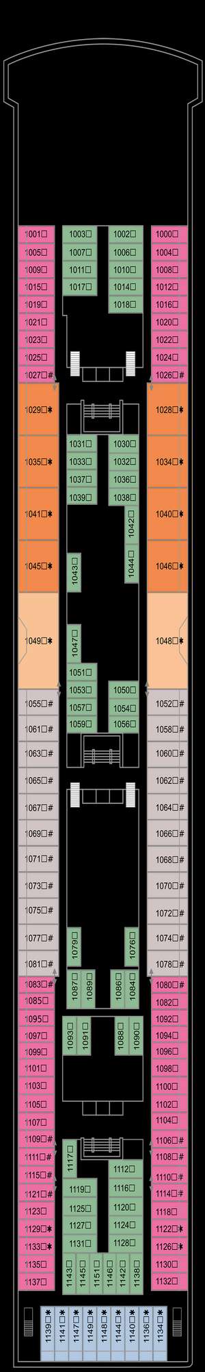 Deck plan for Marella Explorer 2