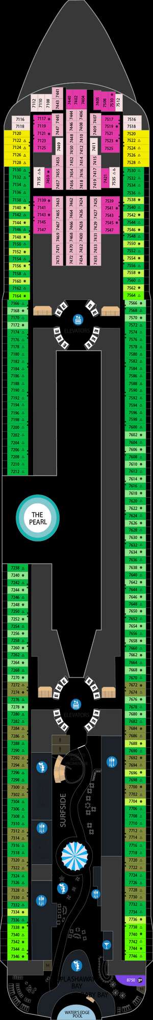 Deck plan for Icon of the Seas