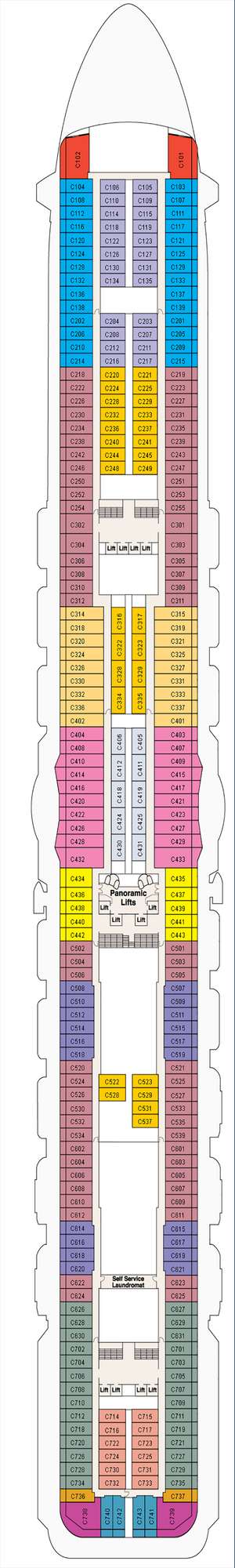 Deck plan for Enchanted Princess