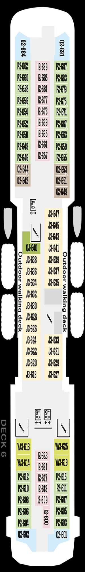 Deck plan for MS Trollfjord