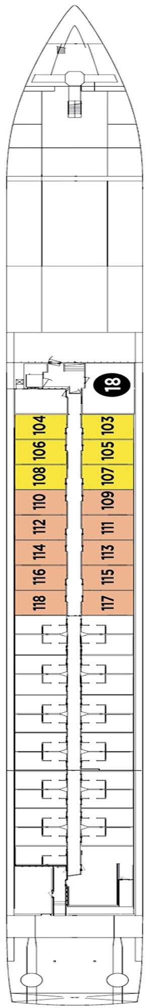 Deck plan for Avalon Vista