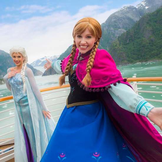 Fiesta de Frozen en la cubierta