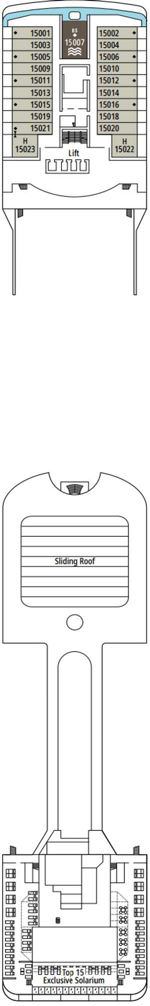 Deck plan for MSC Magnifica