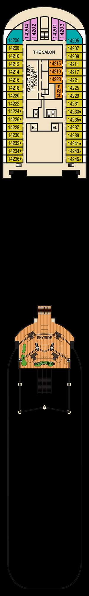 Deck plan for Carnival Panorama