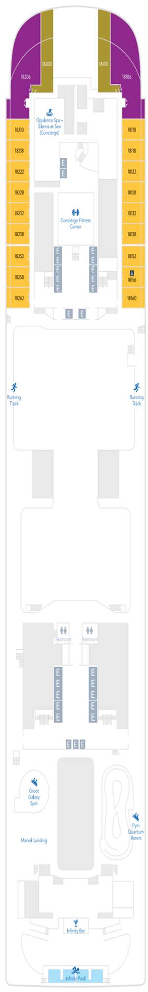 Deck plan for Disney Adventure