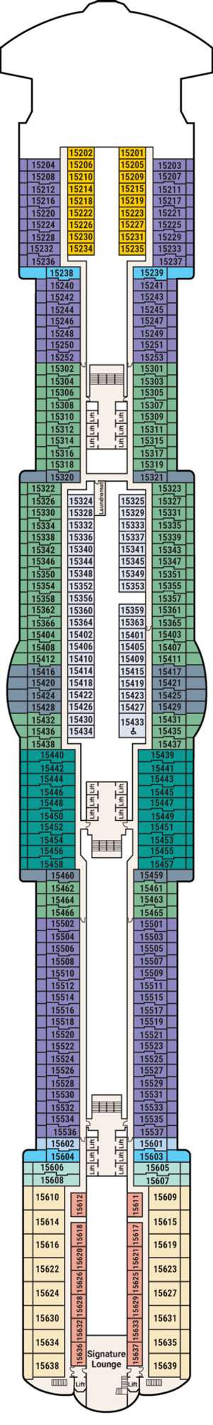 Deck plan for Sun Princess