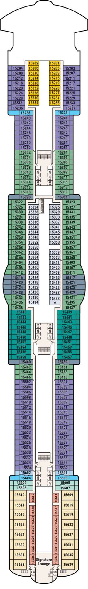 Deck plan for Sun Princess