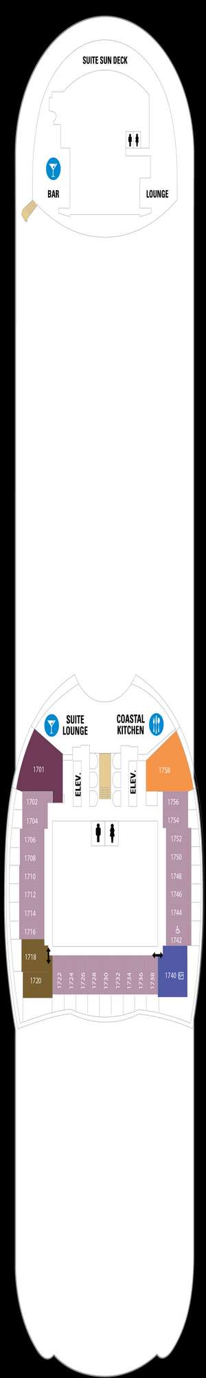 Deck plan for Allure of the Seas