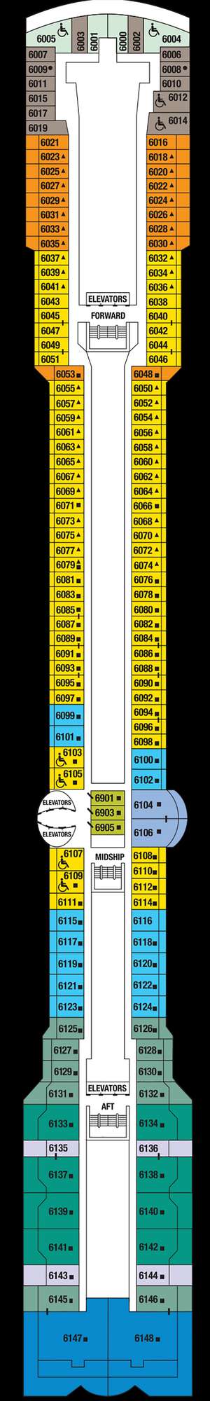 Deck plan for Celebrity Summit