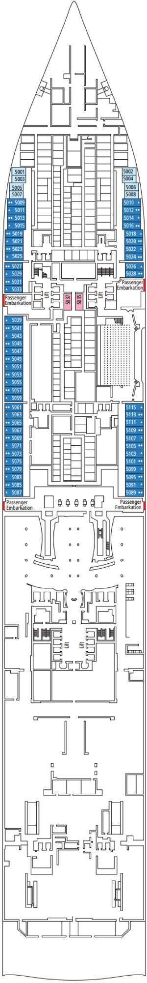 Deck plan for MSC World Atlantic