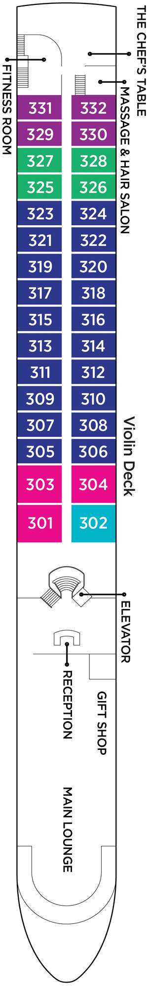 Deck plan for AmaLyra