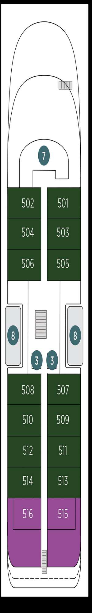 Deck plan for Emerald Sakara