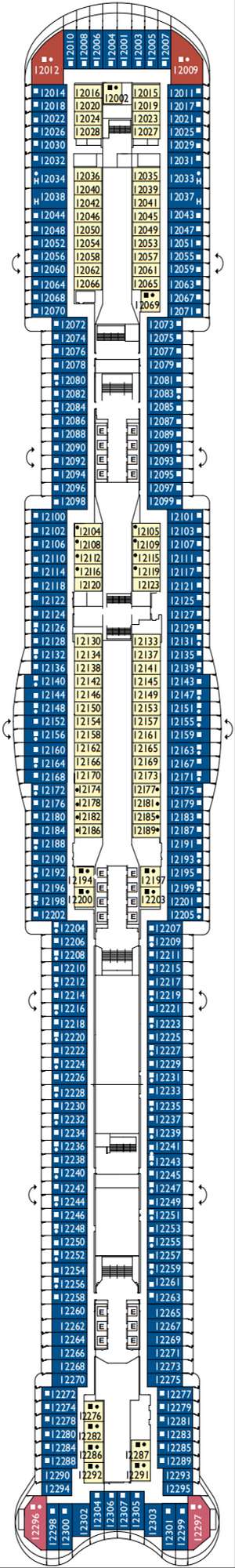 Deck plan for Costa Smeralda