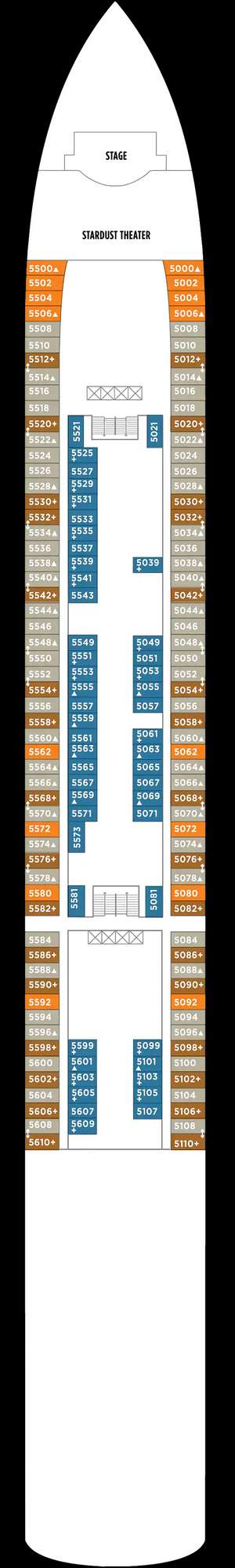 Deck plan for Norwegian Gem