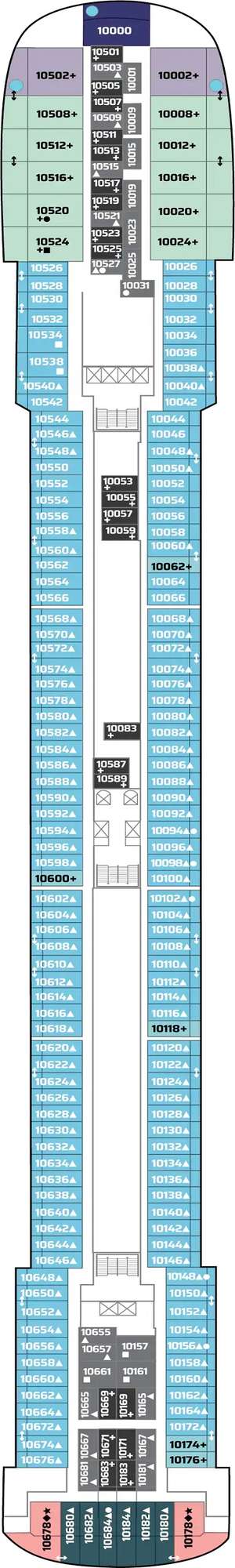 Deck plan for Pride of America