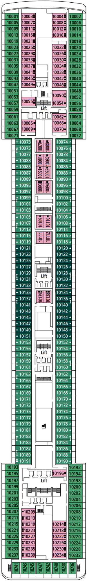 Deck plan for MSC Poesia