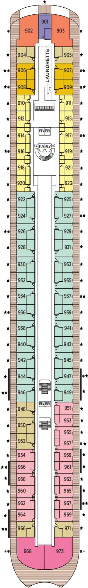 Deck plan for Regent Seven Seas Prestige