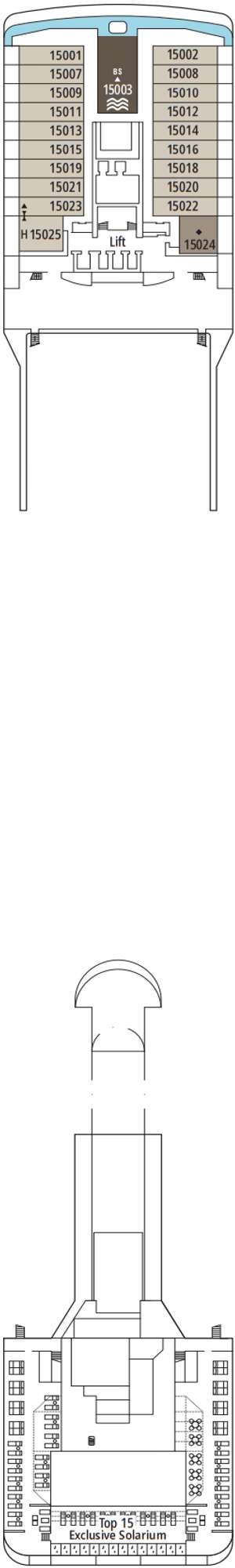 Deck plan for MSC Orchestra