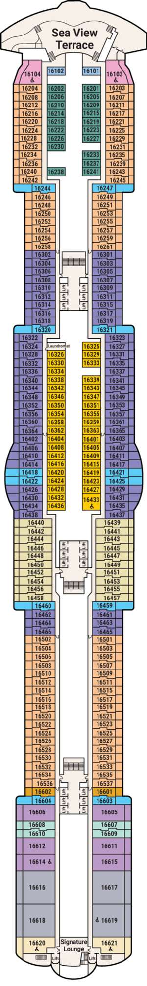 Deck plan for Sun Princess