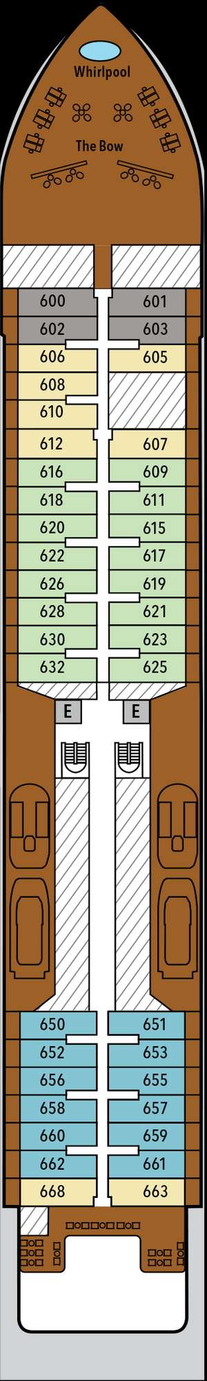Deck plan for Silver Endeavour