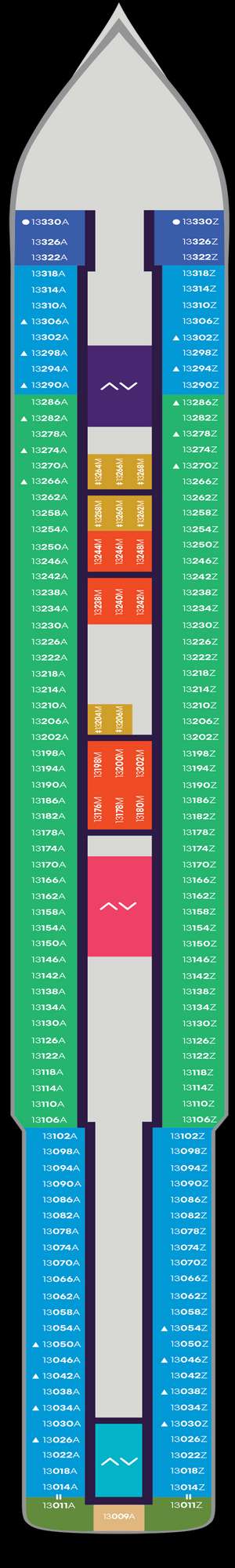 Deck plan for Scarlet Lady