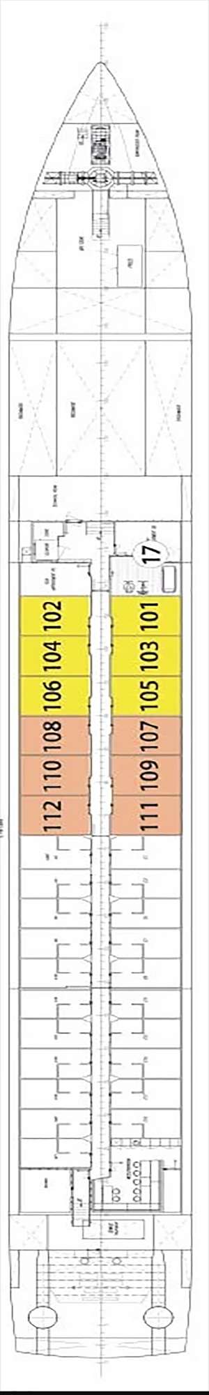 Deck plan for Avalon Artistry II