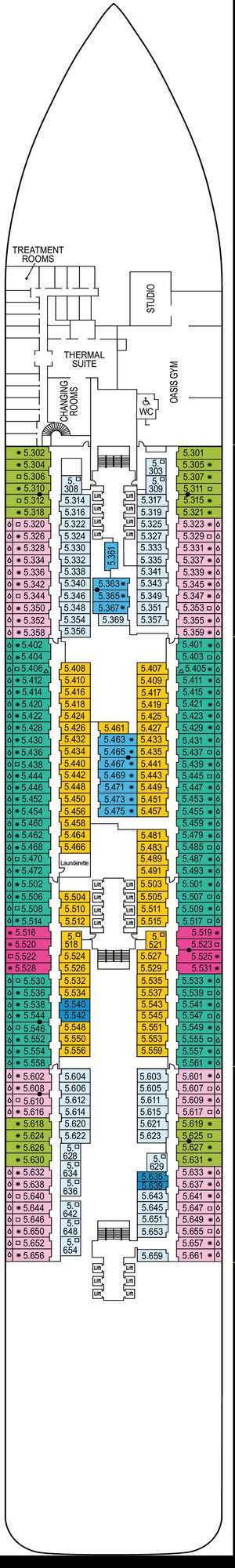 Deck plan for Iona