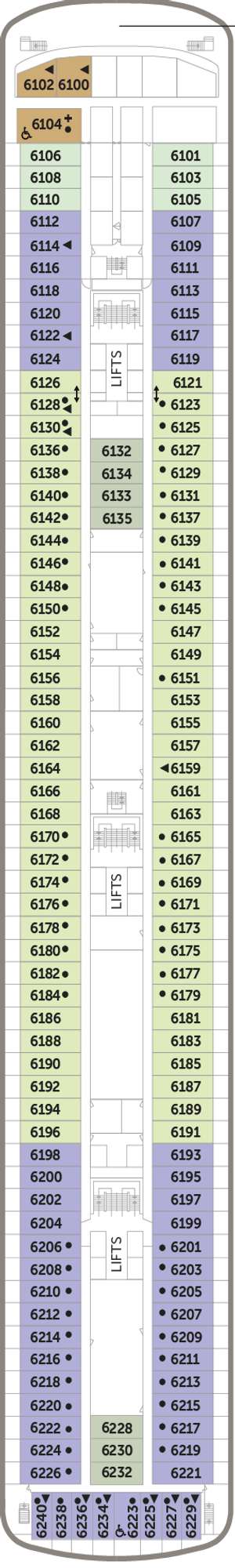 Deck plan for Borealis