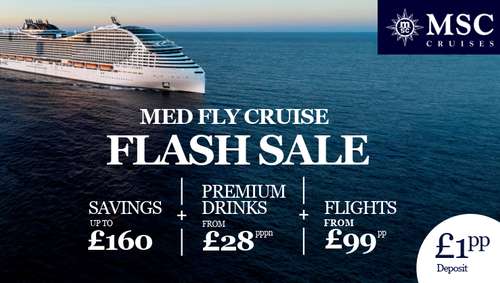 MSC Med flash 1 deposit iglu promotional banner