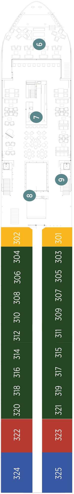 Deck plan for Emerald Radiance