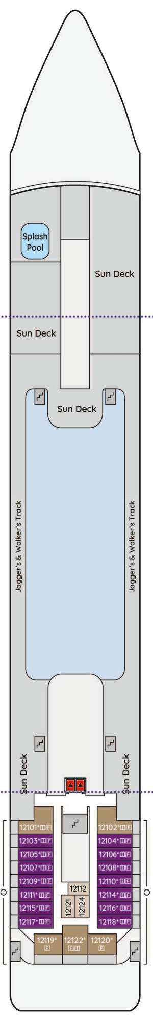 Deck plan for Ambition