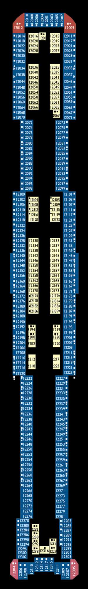 Deck plan for Costa Toscana