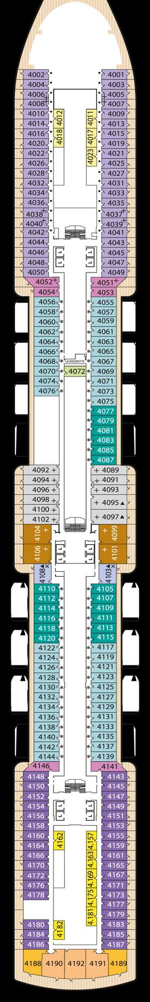 Deck plan for Queen Victoria