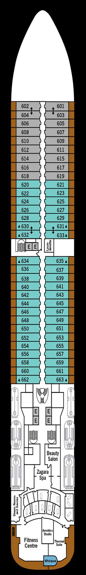 Deck plan for Silver Muse