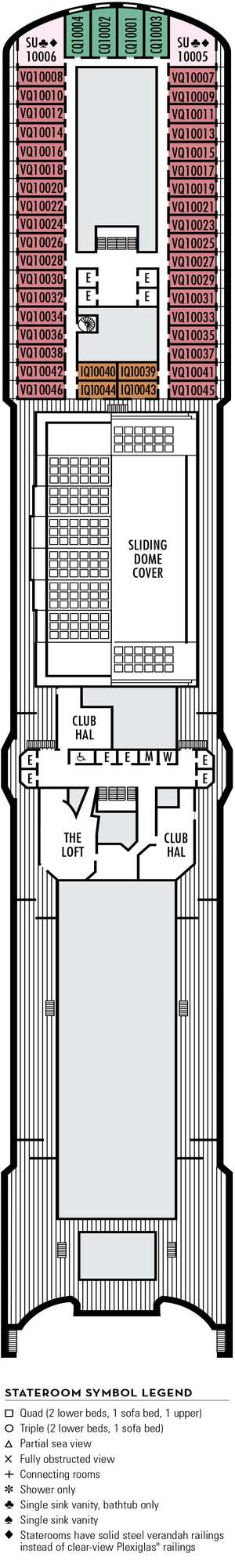 Deck plan for Eurodam