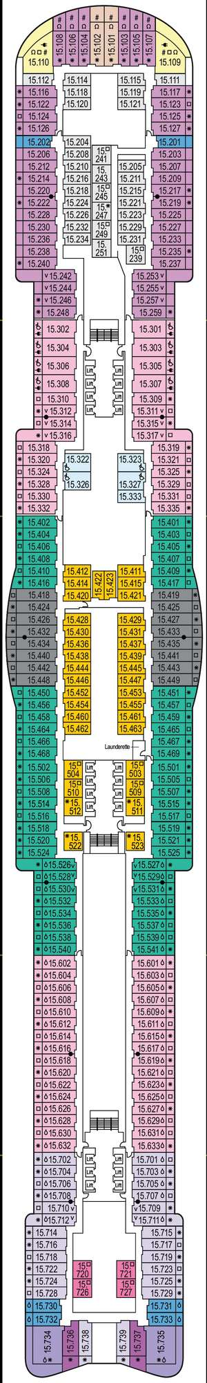 Deck plan for Arvia
